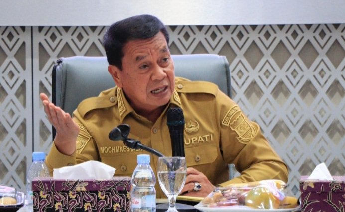 Bupati Tangerang, Moch Maesyal Rasyid pimpin rapat koordinasi Forkopimda jelang Nataru di Pendopo Bupati (foto istimewa)