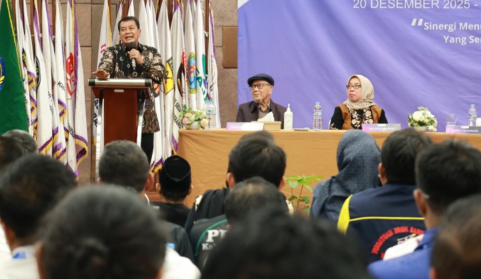 Bupati Tangerang Moch. Maesyal Rasyid saat buka Raker KONI Kab.Tangerang di Hotel Lemo