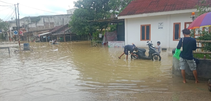 Banjir di Desa Cikande Kecamatan Jayanti