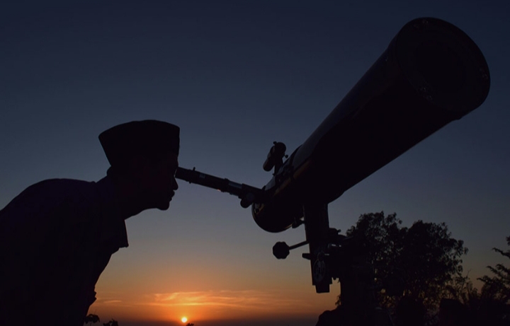 Ilustrasi prediksi hilal IdulFitri 1447 H dari BRIN dan BMKG