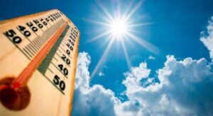 Ilustrasi cuaca panas