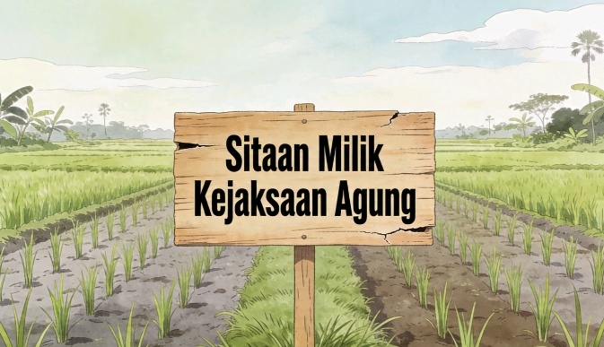 Foto: ilustrasi Lahan sitaan Kejaksaan Agung