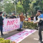 Aksi Demo Mahasiswa di Depan Kantor Kejaksaan Negeri Kabupaten Tangerang (Dok/Abo)