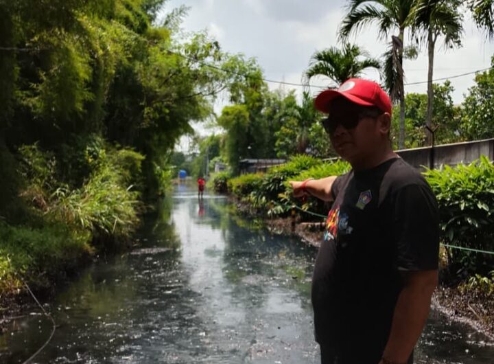 Jalan menuju kawasan Olek, Desa Pasir Bolang Kecamatan Tigaraksa