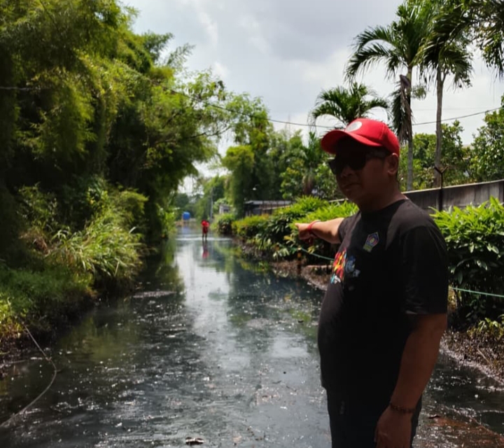 Jalan menuju kawasan Olek, Desa Pasir Bolang Kecamatan Tigaraksa