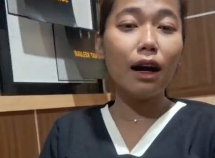 Tangkapan layar video permintaan maaf MT pelaku injak Al-Qur'an