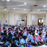 Kloter pertama jamaah haji asal Kabupaten Tangerang di Aula Masjid Al-amjad Tigaraksa (Foto:Ist)