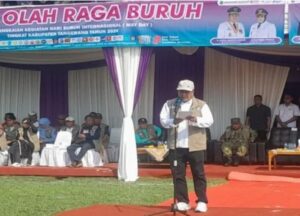Rudi Lesmana, Kadisnaker Kab.Tangerang saat pembukaan POB 2026 (foto: ist)