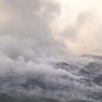 Kepulan asap tebal di TPA Jatiwaringin